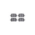 7512-76053 by DYNAMIC FRICTION COMPANY - Rotors-Drilled & Slotted-Silver w/ 5000 Advanced Brake Pads Incl Hdw