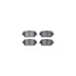 7512-76054 by DYNAMIC FRICTION COMPANY - Rotors-Drilled & Slotted-Silver w/ 5000 Advanced Brake Pads Incl Hdw
