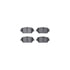 7512-76062 by DYNAMIC FRICTION COMPANY - Rotors-Drilled & Slotted-Silver w/ 5000 Advanced Brake Pads Incl Hdw