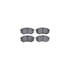 7512-76074 by DYNAMIC FRICTION COMPANY - Brake Rotor - Dimpled & Slotted - Silver w/5000 Brake Pads & HW Kit