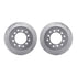 7512-76099 by DYNAMIC FRICTION COMPANY - Brake Rotor - Dimpled & Slotted - Silver w/5000 Brake Pads & HW Kit