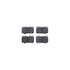 7512-76115 by DYNAMIC FRICTION COMPANY - Brake Rotor - Dimpled & Slotted - Silver w/5000 Brake Pads & HW Kit