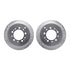 7512-76163 by DYNAMIC FRICTION COMPANY - Brake Rotor - Dimpled & Slotted - Silver w/5000 Brake Pads & HW Kit