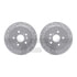 7512-76169 by DYNAMIC FRICTION COMPANY - Brake Rotor - Dimpled & Slotted - Silver w/5000 Brake Pads & HW Kit