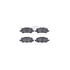 7512-76169 by DYNAMIC FRICTION COMPANY - Brake Rotor - Dimpled & Slotted - Silver w/5000 Brake Pads & HW Kit