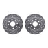 7512-80014 by DYNAMIC FRICTION COMPANY - Rotors-Drilled & Slotted-Silver w/ 5000 Advanced Brake Pads Incl Hdw