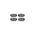 7512-80037 by DYNAMIC FRICTION COMPANY - Rotors-Drilled & Slotted-Silver w/ 5000 Advanced Brake Pads Incl Hdw