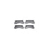 7512-99240 by DYNAMIC FRICTION COMPANY - Rotors-Drilled & Slotted-Silver w/ 5000 Advanced Brake Pads Incl Hdw