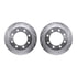 7512-99576 by DYNAMIC FRICTION COMPANY - Rotors-Drilled & Slotted-Silver w/ 5000 Advanced Brake Pads Incl Hdw