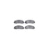 7512-99576 by DYNAMIC FRICTION COMPANY - Rotors-Drilled & Slotted-Silver w/ 5000 Advanced Brake Pads Incl Hdw
