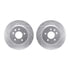 7602-20014 by DYNAMIC FRICTION COMPANY - Rotors-Drilled and Slotted-Silver with 5000 Euro Ceramic Brake Pads