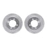 7602-27027 by DYNAMIC FRICTION COMPANY - Rotors-Drilled and Slotted-Silver with 5000 Euro Ceramic Brake Pads