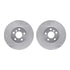 7602-32017 by DYNAMIC FRICTION COMPANY - Rotors-Drilled and Slotted-Silver with 5000 Euro Ceramic Brake Pads