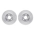 7602-32014 by DYNAMIC FRICTION COMPANY - Rotors-Drilled and Slotted-Silver with 5000 Euro Ceramic Brake Pads