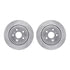 7602-42005 by DYNAMIC FRICTION COMPANY - DFC Rotors-Drilled and Slotted-Silver with 5000 Euro Ceramic Brake Pads