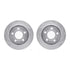 7602-74028 by DYNAMIC FRICTION COMPANY - Rotors-Drilled and Slotted-Silver with 5000 Euro Ceramic Brake Pads