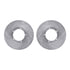 7612-02004 by DYNAMIC FRICTION COMPANY - Rotors-Drilled & Slotted-Silver w/ 5000 Euro Ceramic Brake Pads Incl Hdw