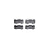 7612-11018 by DYNAMIC FRICTION COMPANY - Rotors-Drilled & Slotted-Silver w/ 5000 Euro Ceramic Brake Pads Incl Hdw