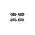 7612-27038 by DYNAMIC FRICTION COMPANY - Rotors-Drilled & Slotted-Silver w/ 5000 Euro Ceramic Brake Pads Incl Hdw