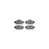 7612-32004 by DYNAMIC FRICTION COMPANY - Rotors-Drilled & Slotted-Silver w/ 5000 Euro Ceramic Brake Pads Incl Hdw