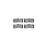7612-32013 by DYNAMIC FRICTION COMPANY - Rotors-Drilled & Slotted-Silver w/ 5000 Euro Ceramic Brake Pads Incl Hdw