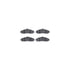 7612-46007 by DYNAMIC FRICTION COMPANY - Rotors-Drilled & Slotted-Silver w/ 5000 Euro Ceramic Brake Pads Incl Hdw