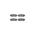 7612-48002 by DYNAMIC FRICTION COMPANY - Rotors-Drilled & Slotted-Silver w/ 5000 Euro Ceramic Brake Pads Incl Hdw