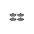 7612-54000 by DYNAMIC FRICTION COMPANY - Rotors-Drilled & Slotted-Silver w/ 5000 Euro Ceramic Brake Pads Incl Hdw