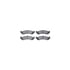 7612-54023 by DYNAMIC FRICTION COMPANY - Rotors-Drilled & Slotted-Silver w/ 5000 Euro Ceramic Brake Pads Incl Hdw