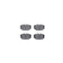 7612-63027 by DYNAMIC FRICTION COMPANY - Rotors-Drilled & Slotted-Silver w/ 5000 Euro Ceramic Brake Pads Incl Hdw