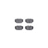 7612-63026 by DYNAMIC FRICTION COMPANY - Rotors-Drilled & Slotted-Silver w/ 5000 Euro Ceramic Brake Pads Incl Hdw