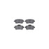 7612-63087 by DYNAMIC FRICTION COMPANY - Rotors-Drilled & Slotted-Silver w/ 5000 Euro Ceramic Brake Pads Incl Hdw