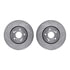 7512-58032 by DYNAMIC FRICTION COMPANY - Brake Rotor - Dimpled & Slotted - Silver w/5000 Brake Pads & HW Kit