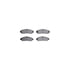 7512-58032 by DYNAMIC FRICTION COMPANY - Brake Rotor - Dimpled & Slotted - Silver w/5000 Brake Pads & HW Kit