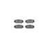 7512-59046 by DYNAMIC FRICTION COMPANY - Rotors-Drilled & Slotted-Silver w/ 5000 Advanced Brake Pads Incl Hdw