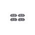 7512-59062 by DYNAMIC FRICTION COMPANY - Brake Rotor - Dimpled & Slotted - Silver w/5000 Brake Pads & HW Kit