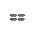 7512-59068 by DYNAMIC FRICTION COMPANY - Brake Rotor - Dimpled & Slotted - Silver w/5000 Brake Pads & HW Kit