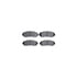7512-59075 by DYNAMIC FRICTION COMPANY - Rotors-Drilled & Slotted-Silver w/ 5000 Advanced Brake Pads Incl Hdw