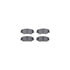 7512-59106 by DYNAMIC FRICTION COMPANY - Rotors-Drilled & Slotted-Silver w/ 5000 Advanced Brake Pads Incl Hdw
