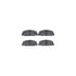 7512-59161 by DYNAMIC FRICTION COMPANY - Rotors-Drilled & Slotted-Silver w/ 5000 Advanced Brake Pads Incl Hdw