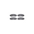 7512-67096 by DYNAMIC FRICTION COMPANY - Rotors-Drilled & Slotted-Silver w/ 5000 Advanced Brake Pads Incl Hdw