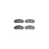 7512-67117 by DYNAMIC FRICTION COMPANY - Brake Rotor - Dimpled & Slotted - Silver w/5000 Brake Pads & HW Kit
