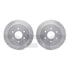 7512-67131 by DYNAMIC FRICTION COMPANY - Brake Rotor - Dimpled & Slotted - Silver w/5000 Brake Pads & HW Kit