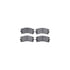 7512-67152 by DYNAMIC FRICTION COMPANY - Rotors-Drilled & Slotted-Silver w/ 5000 Advanced Brake Pads Incl Hdw