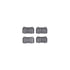 7512-68008 by DYNAMIC FRICTION COMPANY - Rotors-Drilled & Slotted-Silver w/ 5000 Advanced Brake Pads Incl Hdw