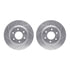 7512-68018 by DYNAMIC FRICTION COMPANY - Brake Rotor - Dimpled & Slotted - Silver w/5000 Brake Pads & HW Kit