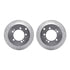 7512-72051 by DYNAMIC FRICTION COMPANY - Rotors-Drilled & Slotted-Silver w/ 5000 Advanced Brake Pads Incl Hdw