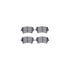 7512-73038 by DYNAMIC FRICTION COMPANY - Rotors-Drilled & Slotted-Silver w/ 5000 Advanced Brake Pads Incl Hdw