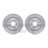 7512-73091 by DYNAMIC FRICTION COMPANY - Rotors-Drilled & Slotted-Silver w/ 5000 Advanced Brake Pads Incl Hdw