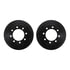 8212-40172 by DYNAMIC FRICTION COMPANY - Brake Rotor - Drilled & Slotted - Black- HD Brake Pad - Hardware